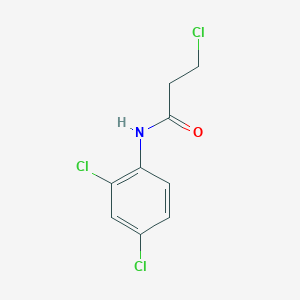 molecular formula C9H8Cl3NO B2962854 3-chloro-N-(2,4-dichlorophenyl)propanamide CAS No. 346724-13-8