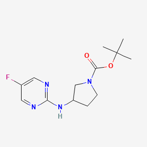 molecular formula C13H19FN4O2 B2962874 tert-Butyl 3-((5-fluoropyrimidin-2-yl)amino)pyrrolidine-1-carboxylate CAS No. 1289385-93-8
