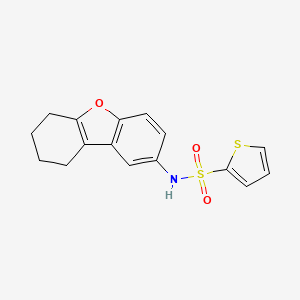 molecular formula C16H15NO3S2 B2962876 N-{8-oxatricyclo[7.4.0.0^{2,7}]trideca-1(9),2(7),3,5-tetraen-4-yl}thiophene-2-sulfonamide CAS No. 518053-45-7