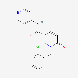 molecular formula C18H14ClN3O2 B2962877 1-(2-chlorobenzyl)-6-oxo-N-(pyridin-4-yl)-1,6-dihydropyridine-3-carboxamide CAS No. 923839-80-9