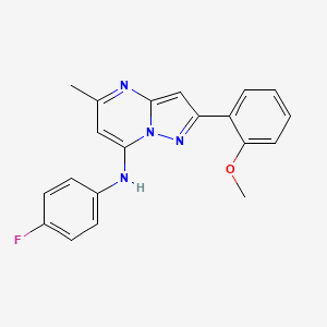 N-(4-fluorophenyl)-2-(2-methoxyphenyl)-5-methylpyrazolo[1,5-a]pyrimidin-7-amine