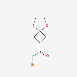 molecular formula C9H13BrO2 B2962898 2-Bromo-1-(5-oxaspiro[3.4]octan-2-yl)ethanone CAS No. 2413885-17-1