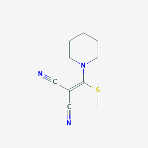 2-[Methylsulfanyl(piperidin-1-yl)methylidene]propanedinitrile