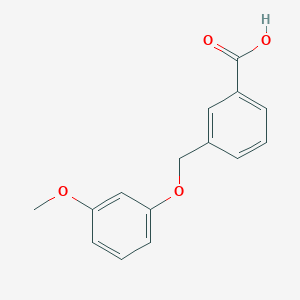 molecular formula C15H14O4 B2962958 3-[(3-甲氧基苯氧基)甲基]苯甲酸 CAS No. 30082-38-3