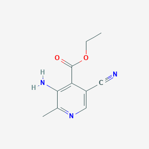 molecular formula C10H11N3O2 B2963058 Ethyl 3-amino-5-cyano-2-methylpyridine-4-carboxylate CAS No. 90840-50-9