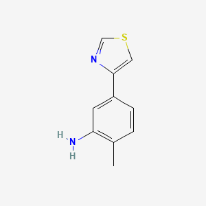 molecular formula C10H10N2S B2963064 2-Methyl-5-(1,3-thiazol-4-yl)aniline CAS No. 1267789-35-4