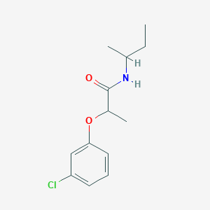 molecular formula C13H18ClNO2 B296307 N-(sec-butyl)-2-(3-chlorophenoxy)propanamide 