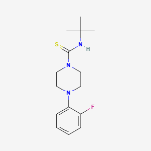 molecular formula C15H22FN3S B2963093 N-tert-butyl-4-(2-fluorophenyl)piperazine-1-carbothioamide CAS No. 1024126-83-7