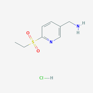 (6-(Ethylsulfonyl)pyridin-3-yl)methanamine hydrochloride