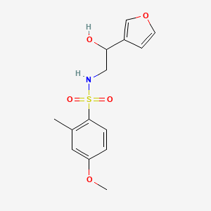 N-(2-(furan-3-yl)-2-hydroxyethyl)-4-methoxy-2-methylbenzenesulfonamide