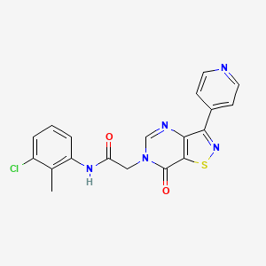 N-(3-chloro-2-methylphenyl)-2-(7-oxo-3-(pyridin-4-yl)isothiazolo[4,5-d]pyrimidin-6(7H)-yl)acetamide
