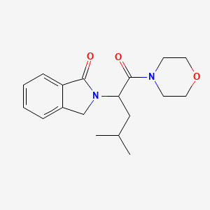 2-[3-Methyl-1-(morpholinocarbonyl)butyl]-1-isoindolinone