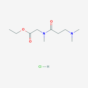 Ethyl 2-[3-(dimethylamino)propanoyl-methylamino]acetate;hydrochloride