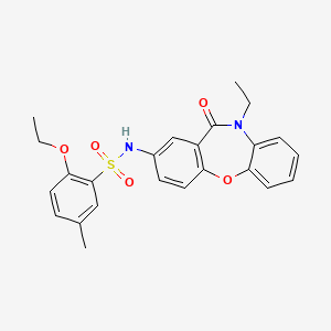 2-ethoxy-N-(10-ethyl-11-oxo-10,11-dihydrodibenzo[b,f][1,4]oxazepin-2-yl)-5-methylbenzenesulfonamide