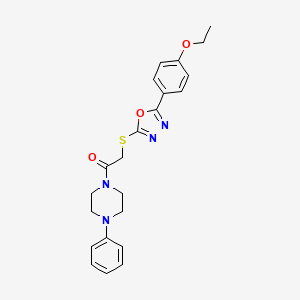 1-({[5-(4-Ethoxyphenyl)-1,3,4-oxadiazol-2-yl]thio}acetyl)-4-phenylpiperazine