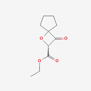 molecular formula C10H14O4 B2963253 ethyl (2R)-3-oxo-1-oxaspiro[3.4]octane-2-carboxylate CAS No. 1231753-64-2