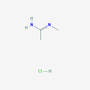 molecular formula C3H9ClN2 B2963278 N'-methylethanimidamide hydrochloride CAS No. 76438-78-3