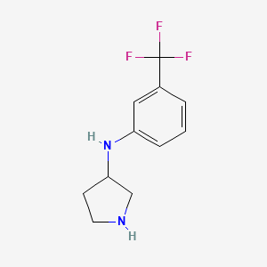 molecular formula C11H13F3N2 B2963318 N-(3-(Trifluoromethyl)phenyl)pyrrolidin-3-amine CAS No. 886506-75-8