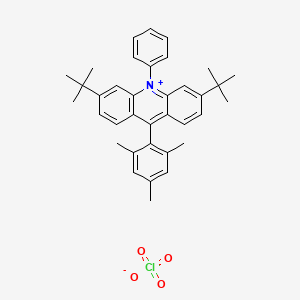 molecular formula C36H40ClNO4 B2963387 di-tBu-Mes-Acr+ClO4- CAS No. 2377107-96-3
