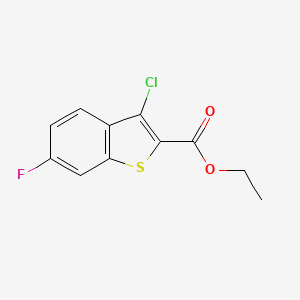 molecular formula C11H8ClFO2S B2963411 Ethyl 3-chloro-6-fluoro-1-benzothiophene-2-carboxylate CAS No. 327980-05-2