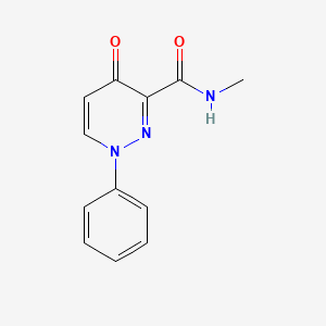 molecular formula C12H11N3O2 B2963424 N-methyl-4-oxo-1-phenyl-1,4-dihydro-3-pyridazinecarboxamide CAS No. 478063-56-8