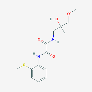 molecular formula C14H20N2O4S B2963460 N1-(2-hydroxy-3-methoxy-2-methylpropyl)-N2-(2-(methylthio)phenyl)oxalamide CAS No. 1421494-36-1