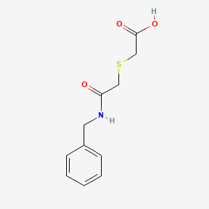 molecular formula C11H13NO3S B2963468 2-{[(Benzylcarbamoyl)methyl]sulfanyl}acetic acid CAS No. 338793-80-9