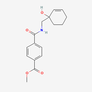 molecular formula C16H19NO4 B2963532 Methyl 4-{[(1-hydroxycyclohex-2-en-1-yl)methyl]carbamoyl}benzoate CAS No. 2097900-57-5