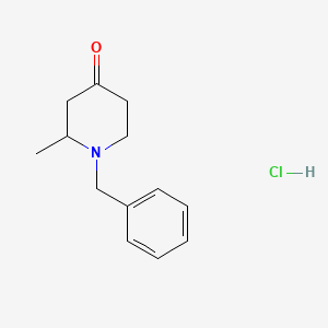 molecular formula C13H18ClNO B2963645 N-Benzyl-2-methylpiperidin-4-one hcl CAS No. 1956341-35-7; 203661-73-8