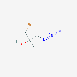 molecular formula C4H8BrN3O B2963674 1-Azido-3-bromo-2-methylpropan-2-ol CAS No. 1824187-93-0