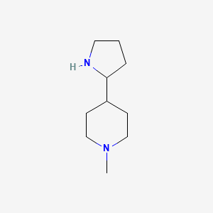 molecular formula C10H20N2 B2963706 1-Methyl-4-(pyrrolidin-2-yl)piperidine CAS No. 524674-26-8