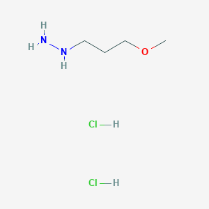 molecular formula C4H14Cl2N2O B2963811 (3-Methoxypropyl)hydrazine dihydrochloride CAS No. 950859-80-0