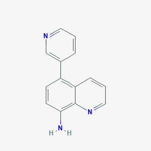 molecular formula C14H11N3 B2963848 5-(pyridin-3-yl)quinolin-8-amine CAS No. 2022939-96-2
