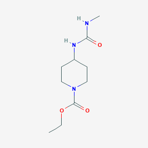 molecular formula C10H19N3O3 B2963853 Ethyl 4-[(methylcarbamoyl)amino]piperidine-1-carboxylate CAS No. 1595604-55-9