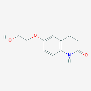 molecular formula C11H13NO3 B2964041 6-(2-Hydroxyethoxy)-1,2,3,4-tetrahydroquinolin-2-one CAS No. 91116-12-0