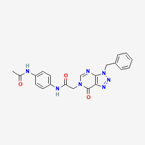 N-(4-acetamidophenyl)-2-(3-benzyl-7-oxotriazolo[4,5-d]pyrimidin-6-yl)acetamide