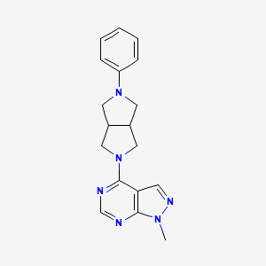 1-Methyl-4-(2-phenyl-1,3,3a,4,6,6a-hexahydropyrrolo[3,4-c]pyrrol-5-yl)pyrazolo[3,4-d]pyrimidine