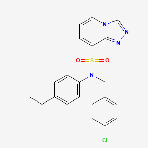 N-(4-chlorobenzyl)-N-(4-isopropylphenyl)[1,2,4]triazolo[4,3-a]pyridine-8-sulfonamide