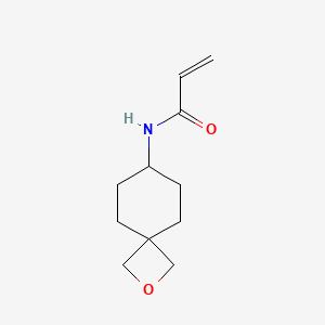 molecular formula C11H17NO2 B2964250 n-{2-Oxaspiro[3.5]nonan-7-yl}prop-2-enamide CAS No. 2224189-75-5
