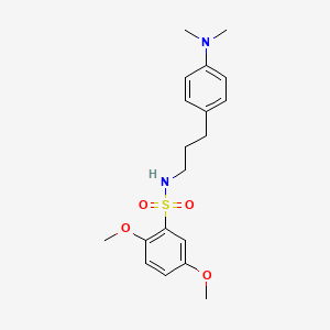 molecular formula C19H26N2O4S B2964292 N-(3-(4-(dimethylamino)phenyl)propyl)-2,5-dimethoxybenzenesulfonamide CAS No. 953920-86-0