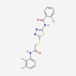 2-chloro-N-(5-((2-((2,3-dimethylphenyl)amino)-2-oxoethyl)thio)-1,3,4-thiadiazol-2-yl)benzamide