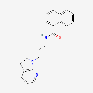 N-(3-(1H-pyrrolo[2,3-b]pyridin-1-yl)propyl)-1-naphthamide