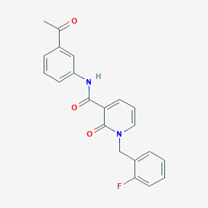 N-(3-acetylphenyl)-1-(2-fluorobenzyl)-2-oxo-1,2-dihydropyridine-3-carboxamide
