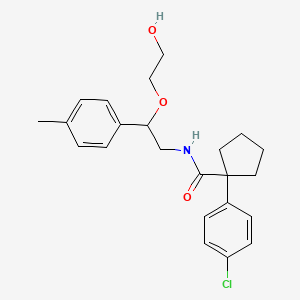 1-(4-chlorophenyl)-N-(2-(2-hydroxyethoxy)-2-(p-tolyl)ethyl)cyclopentanecarboxamide
