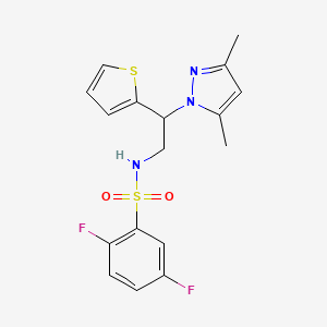 N-(2-(3,5-dimethyl-1H-pyrazol-1-yl)-2-(thiophen-2-yl)ethyl)-2,5-difluorobenzenesulfonamide