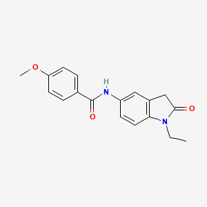 N-(1-ethyl-2-oxoindolin-5-yl)-4-methoxybenzamide