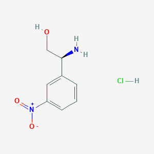 (S)-2-Amino-2-(3-nitrophenyl)ethan-1-ol hydrochloride