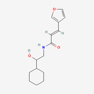 molecular formula C15H21NO3 B2964482 (2E)-N-(2-cyclohexyl-2-hydroxyethyl)-3-(furan-3-yl)prop-2-enamide CAS No. 1799265-45-4