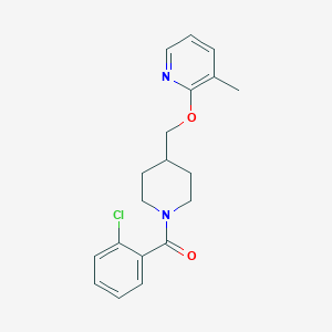(2-Chlorophenyl)-[4-[(3-methylpyridin-2-yl)oxymethyl]piperidin-1-yl]methanone