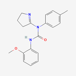 1-(3,4-dihydro-2H-pyrrol-5-yl)-3-(2-methoxyphenyl)-1-(4-methylphenyl)urea